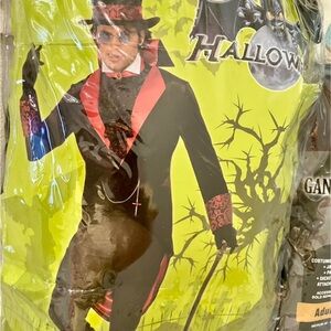 Men's Dracula Halloween Costume - Black and Red